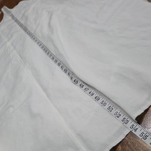 NWT {Zara} Oyster White Linen Cotton Blend Sleeveless Maxi Dress (Small) - Picture 12 of 12